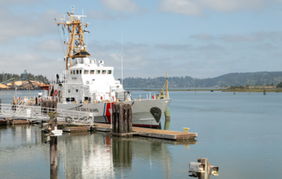 Coast Guard Cutter Orcas decommissioned after 35 years of service in Coos Bay, Oregon 