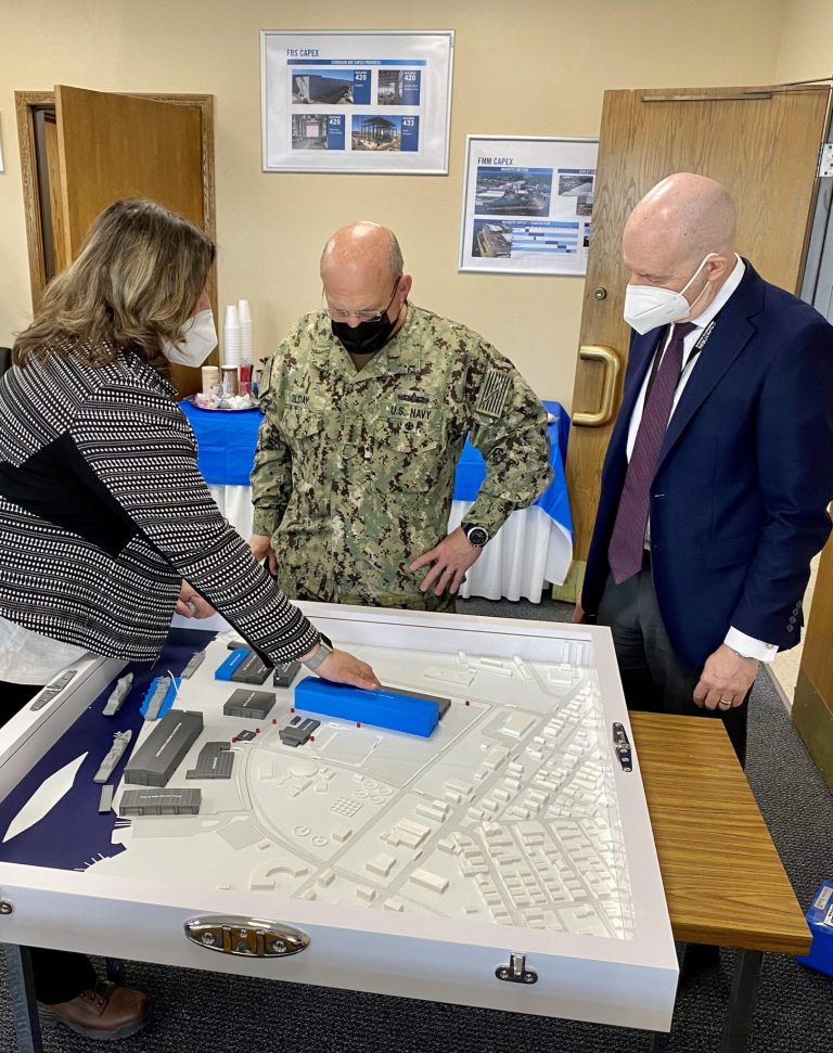 CNO Visits Fincantieri Marinette Marine Shipyard