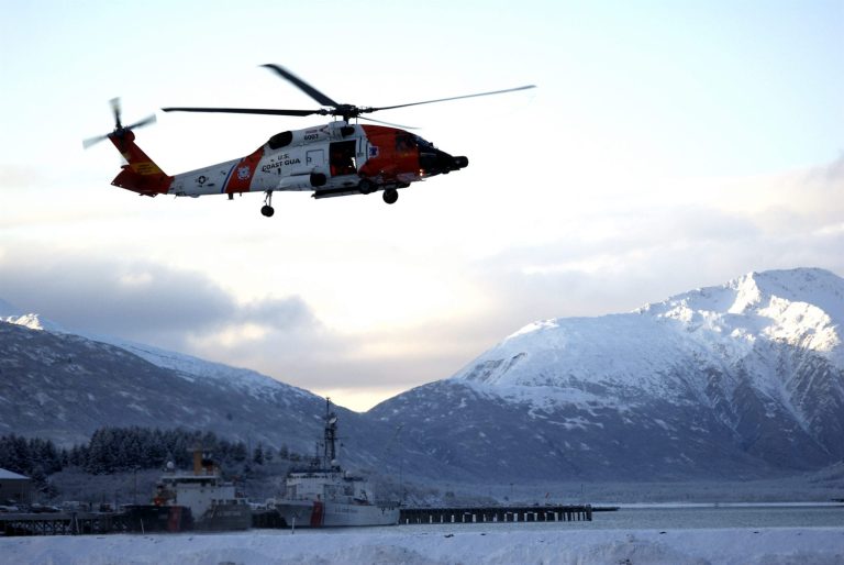 U.S., Canadian Coast Guards, RCAF Rescue 31 Fishermen from Sinking Vessel