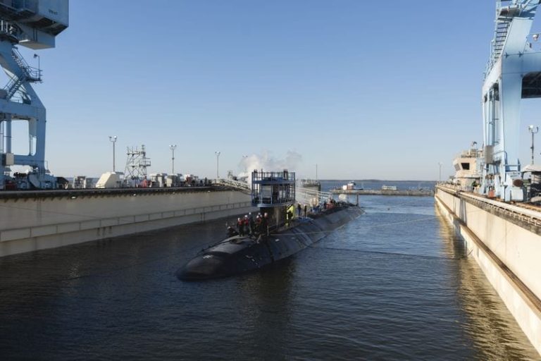 Huntington Ingalls Industries Launches Virginia-Class Submarine Montana